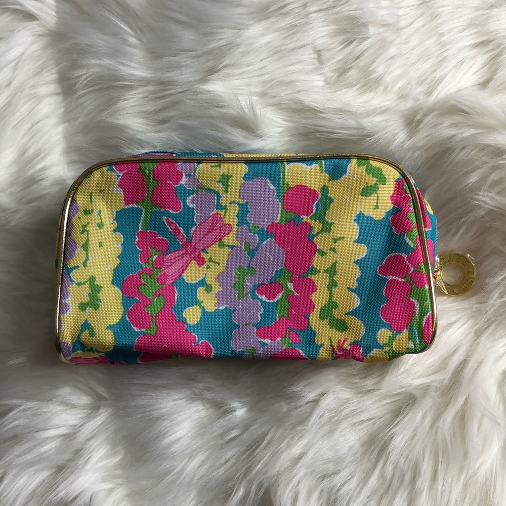Lily Pulitzer for Estée Lauder Dragonfly Floral Make Up Bag - Picture 4 of 7